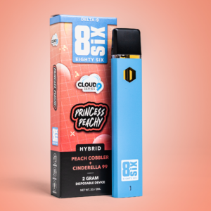 Princess Peachy Delta-9 THC 2G Disposable Vape (Peach Cobbler)