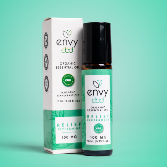 Envy CBD - Essential Oil Roll-On 100MG Broad Spectrum CBD Topical - Image 4
