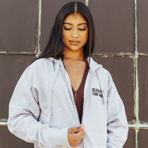 86 Zip-Up Hoodie (Gray)