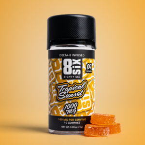 Tropical Sunset 1000MG Delta-8 THC Gummies